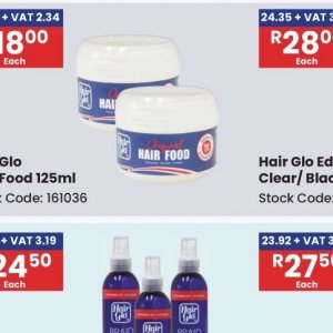 Hair gel at Africa Cash and Carry