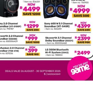  SoundBar at Game