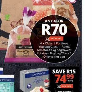 Potatoes at Checkers