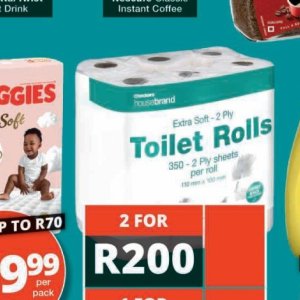 Toilet rolls at Checkers