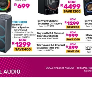  SoundBar at Game