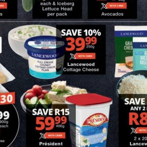 Cottage cheese at Checkers