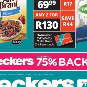 Toilet rolls at Checkers