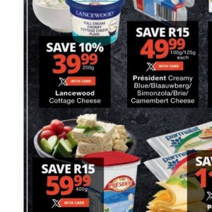 Cottage cheese at Checkers