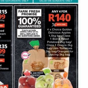 Potatoes at Checkers