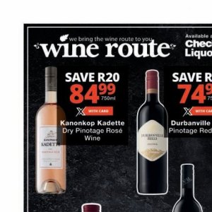 Wine at Checkers