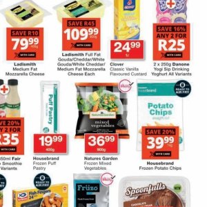 Cheese danone  at Checkers