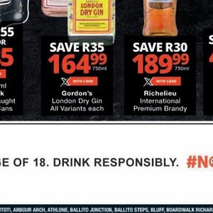 Gin at Checkers