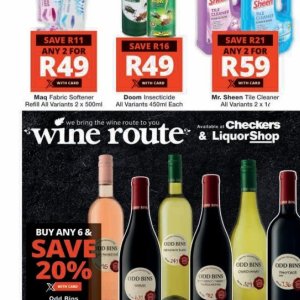 Wine at Checkers Hyper