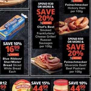 Sausages at Checkers