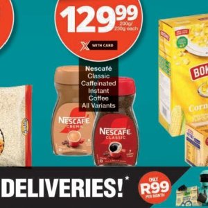 Coffee nescafe  at Checkers