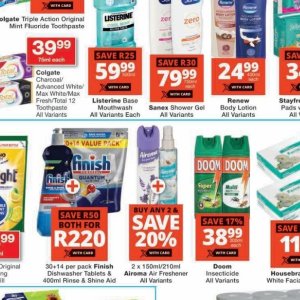 Mouthwash listerine  at Checkers