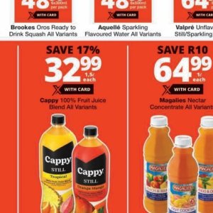 Juice cappy  at Checkers