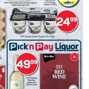 Yoghurt at Pick n Pay Hyper