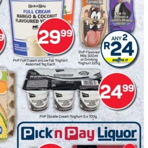 Yoghurt at Pick n Pay Hyper