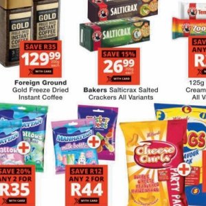 Crackers at Checkers