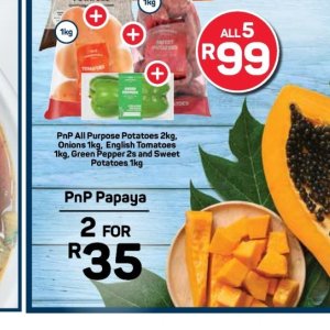 Potatoes at Pick n Pay Hyper