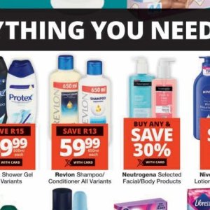 Shampoo at Checkers