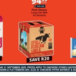 Cream at Checkers