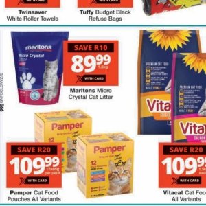 Cat litter at Checkers