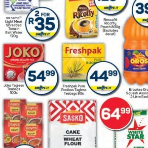 Tea at Pick n Pay Hyper