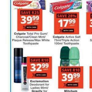 Toothpaste colgate  at Checkers