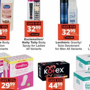 Body spray at Checkers