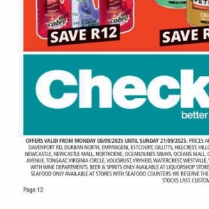 Wine at Checkers