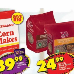 Pasta at Shoprite
