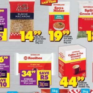 Pasta at Shoprite