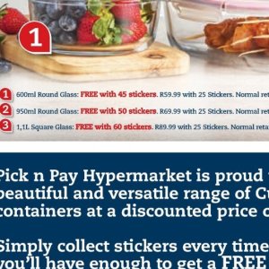 Stickers at Pick n Pay Hyper