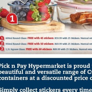 Stickers at Pick n Pay Hyper