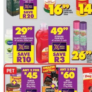 Shampoo at Shoprite