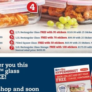 Glass at Pick n Pay Hyper
