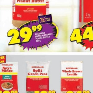 Peanut butter at Shoprite