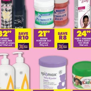 Petroleum jelly at Shoprite