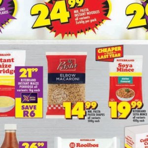 Pasta at Shoprite