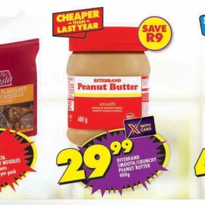 Peanut butter at Shoprite