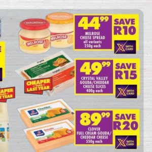 Cheddar at Shoprite