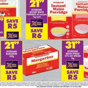 Margarine at Shoprite