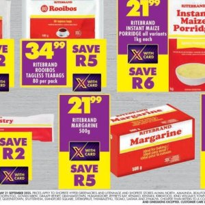 Margarine at Shoprite