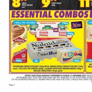 Bread at Shoprite