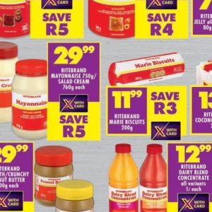 Cream at Shoprite
