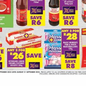 Biscuits at Shoprite