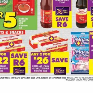 Biscuits at Shoprite