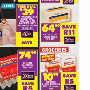 Butter at Shoprite