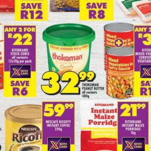 Peanut butter at Shoprite