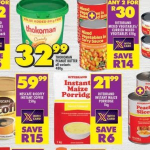 Peanut butter at Shoprite