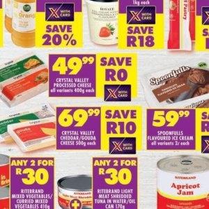 Cheese at Shoprite