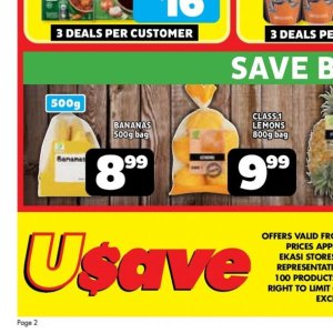 Bananas at Usave